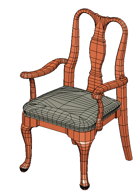 chair with armrests 1013x644mm