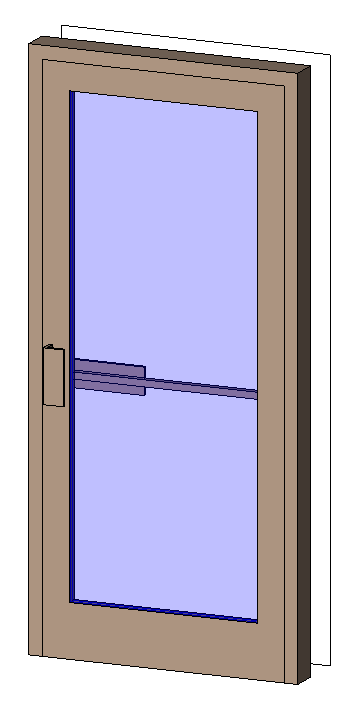 Single Exterior Aluminum Door