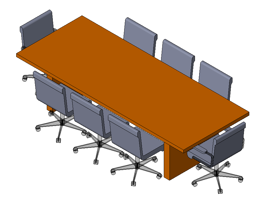 Table - Conference w Chairs