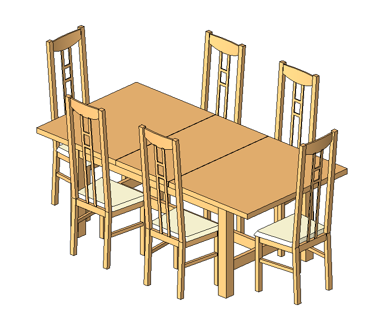 Table - Dining w chairs (2)