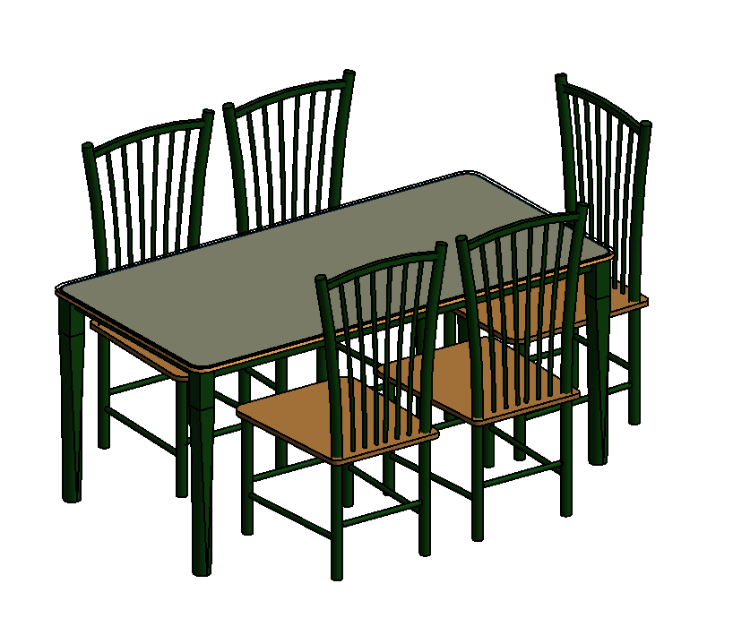 Table with Chairs 2dos