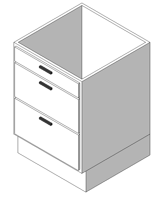 Vanity Cabinet - 3 Drawers