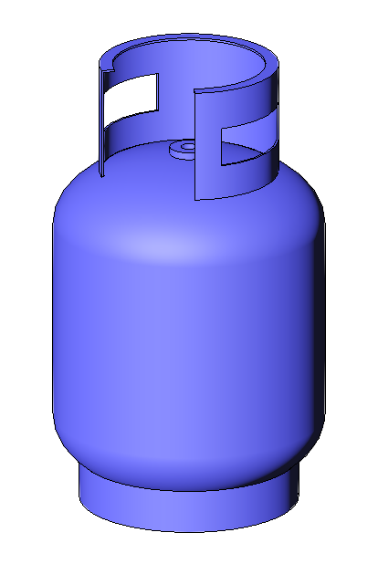 Vertical LPG cylinder