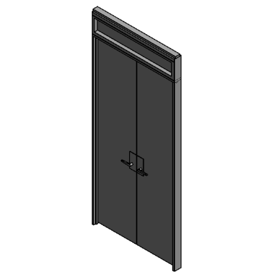 Wall Moveable Haworth Enclose Double Swing Door Glass Transom
