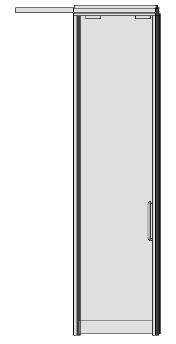 Wall Moveable Haworth Enclose Single Sliding Door Glass