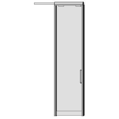 Wall Moveable Haworth Enclose Single Sliding Door Glass