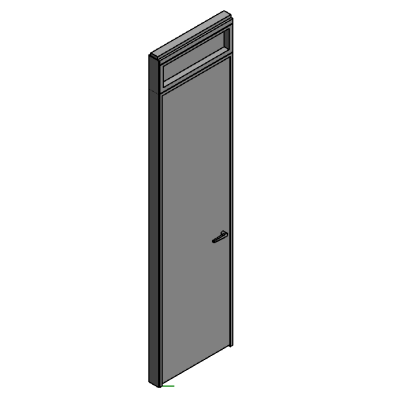 Wall Moveable Haworth Enclose Single Swing Door Solid Transom