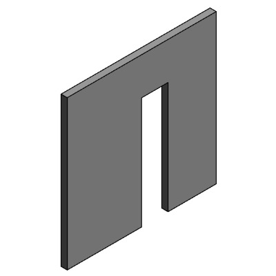 Angled wall cut