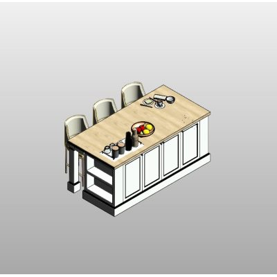 Classic Kitchen Island with Storage