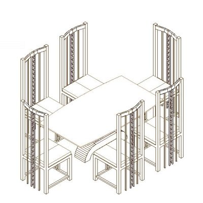 table and chairs