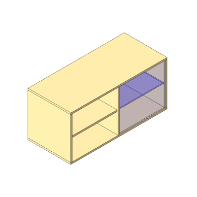 Double Shelf Unit