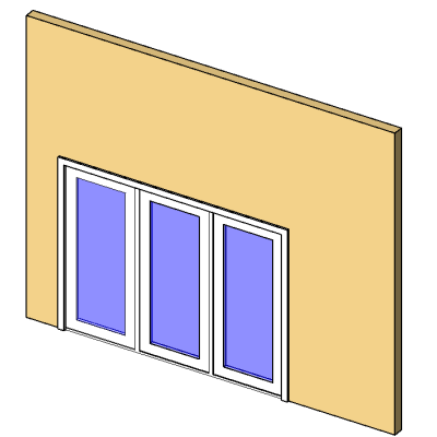 Elegant 3-Panel Sliding Patio Door