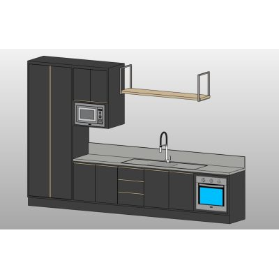 Sleek Modern Kitchen Island