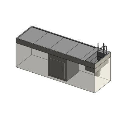 Corpse autopsy table for hospitais