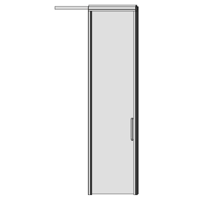 Wall Moveable Haworth Enclose Single Sliding Door Solid