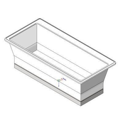 Contemporary Rectangular Bathtub