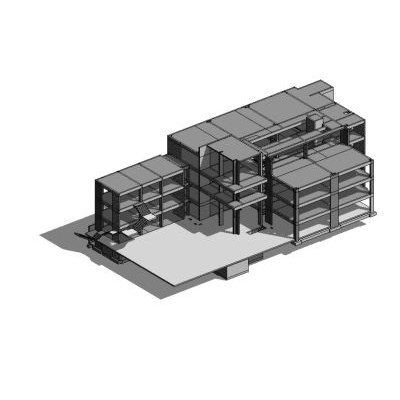 Structured 8-story building with various details