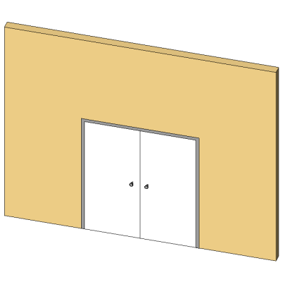 Hollow Metal Frame Double Door No Lite 3916