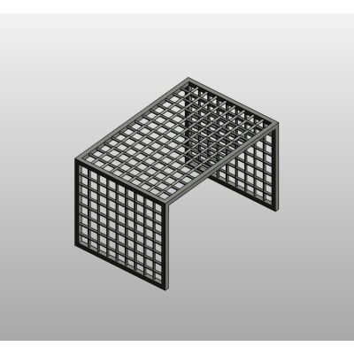 Modern Metal Bench