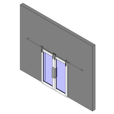 Elegant Exterior Sliding Door with Metal Track