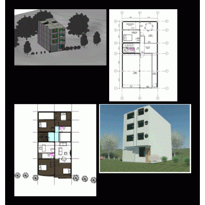 Four-Story Housing Complex