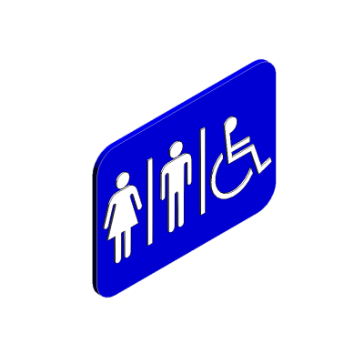 Accessible Restroom Sign