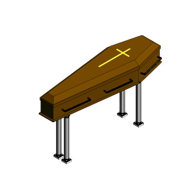 Vintage Wooden Casket