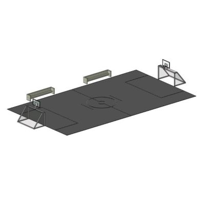 Versatile Sports Court 26 Soccer field family