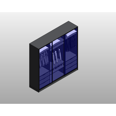Wardrobe with Glass