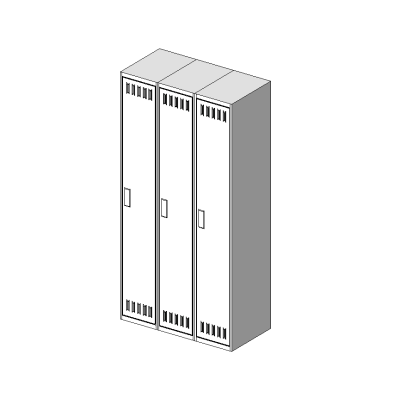 Wide Multi-Compartment Locker