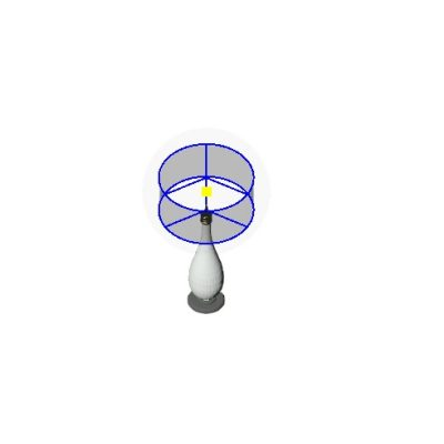 Modern Blue Wire Table Lamp