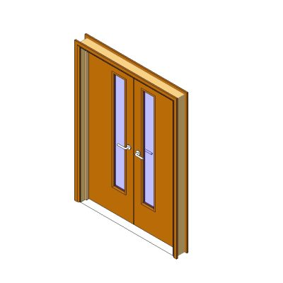 Kenzo Interior Wooden Door-Single 21 Double door with modern glass inserts