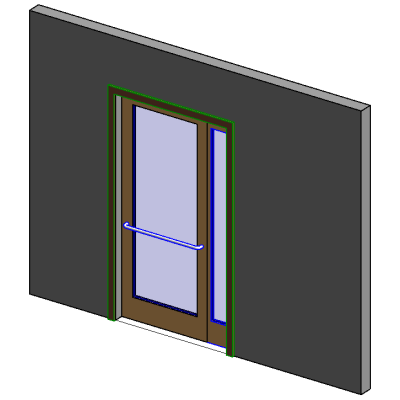 GLASS DOOR W SIDELITE 8451