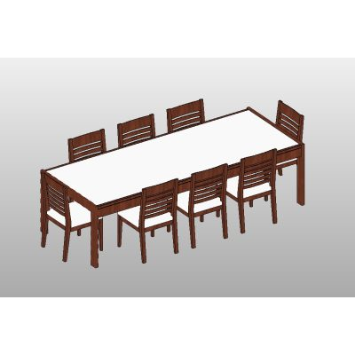 Dining table with 6 gray chairs 3 Wood dining table with 8 chairs