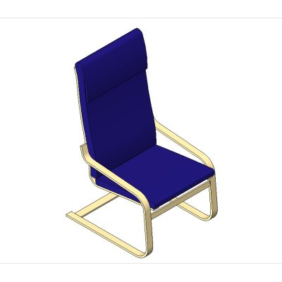 Blue Modern Chair