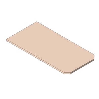 Worktop Chamfered