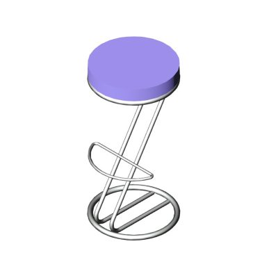 Adjustable Chrome and Leather Bar Stool