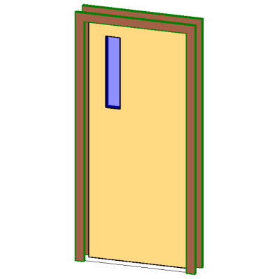 Flush Vision Glass Door