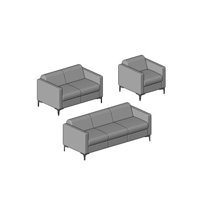 Adjustable revit armchair - settee
