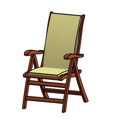 adjustable garden chair 5339