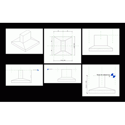 Isolated footing