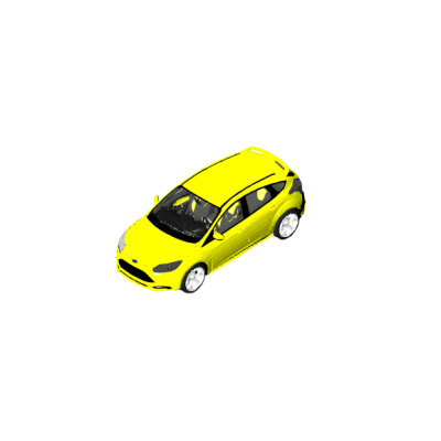 Yellow Hatchback