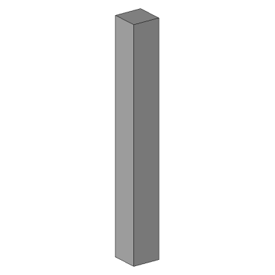 Poteau rectangulaire
