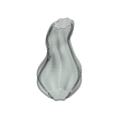 Organic gourd-shaped decorative vase