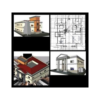 Judicial building 3d