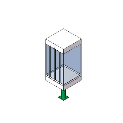 Enclosed Elevator Shaft