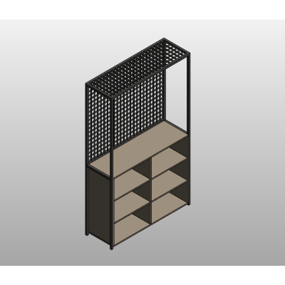 Modern Grid Display Shelf