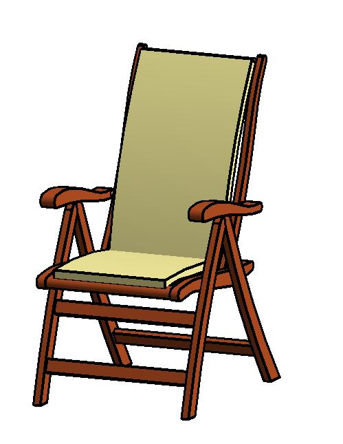 adjustable garden chair 5339