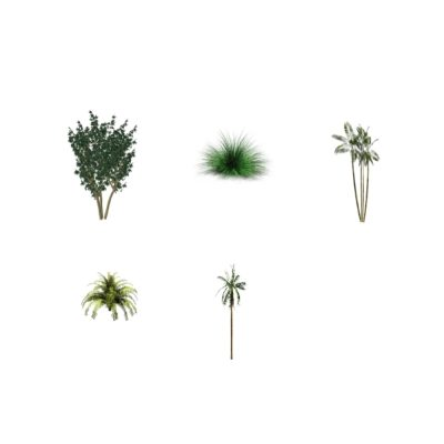 Vegetation for different projects in revit