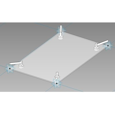 Spider-Fixed Glass Curtain Panel – Pattern-Based (Mass)